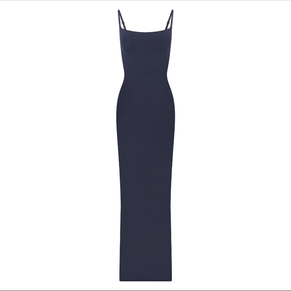 SKIMS Navy Blue Maxi Slip Dress